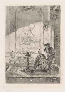 The Violin Lesson (La lezione di violincello), c. 1874. Creator: Mose, Bianchi