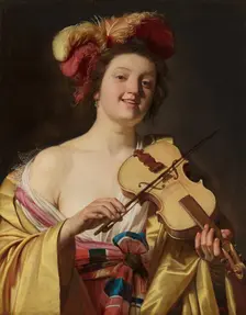 The Violin Player. Creator: Gerrit van Honthorst
