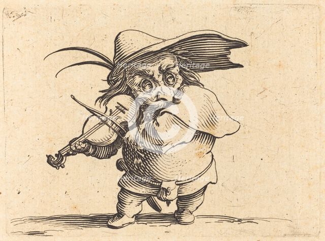 The Violin Player, c. 1622. Creator: Jacques Callot.