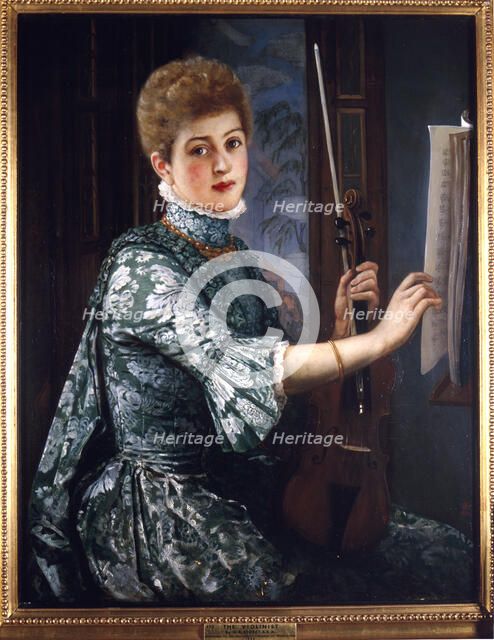 'The Violinist', 1886. Artist: George Adolphus Storey