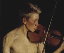 The Violinist, 1900. Creator: Pekka Halonen