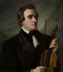 The Violinist Ole Bull, 1851. Creator: Elisabeth Baumann