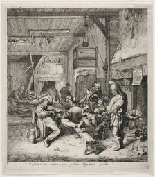 The Violinist Seated. Creator: Cornelis Dusart (Dutch, 1660-1704)