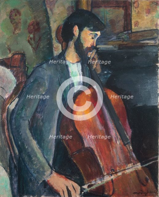 The Violoncello Player.