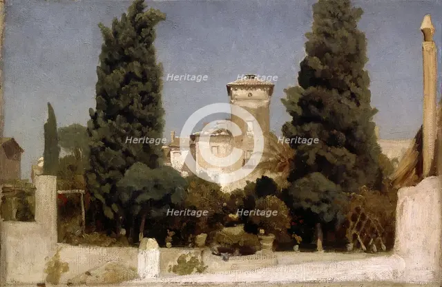 The Villa Malta, Rome, 1860s. Artist: Leighton, Frederic, 1st Baron Leighton (1830-1896)