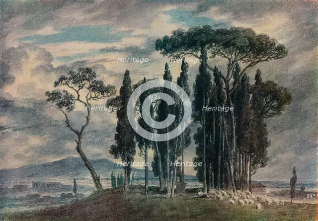 'The Villa Negroni', 18th century. Artist: John Robert Cozens.