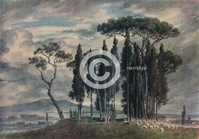 'The Villa Negroni', 18th century. Artist: John Robert Cozens.