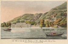 The Villa d'Este the late Residence of Her Majesty on the Lake of Como 1820. Creator: Unknown