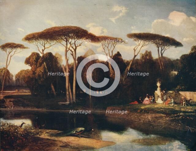'The Villa Doria - Panfili, Rome', 1838-1839, c1915. Artist: Alexandre Gabriel Decamps.