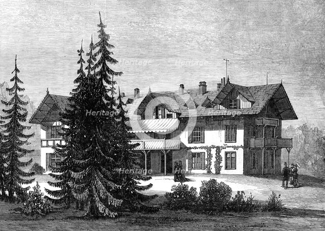 The Villa Hohenlohe, Baden-Baden, occupied by the Queen, 1880. Creator: Unknown.
