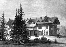 The Villa Hohenlohe, Baden-Baden, occupied by the Queen, 1880. Creator: Unknown