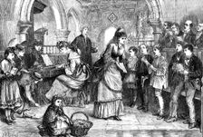 The Village Choir at Rehearsal, drawn by M. W. Ridley, 1871. Creator: Unknown