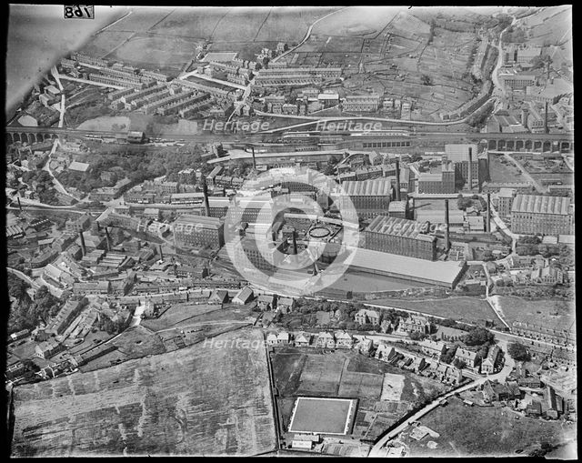 The village and mills off New Street, Slaithwaite, West Yorkshire, c1930s. Creator: Arthur William Hobart.