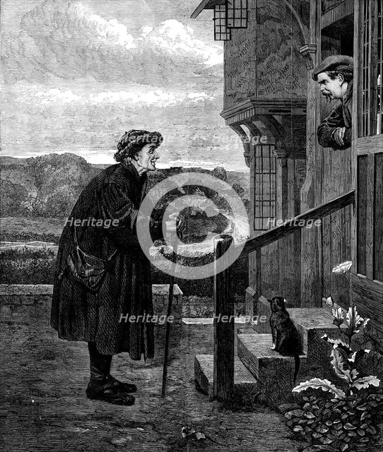 "The Village Gossip," by H. S. Marks, A.R.A., from the exhibition in the Dudley Gallery, 1871. Creator: Unknown.