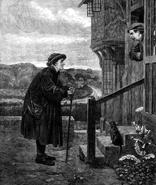 "The Village Gossip," by H. S. Marks, A.R.A., from the exhibition in the Dudley Gallery, 1871. Creator: Unknown