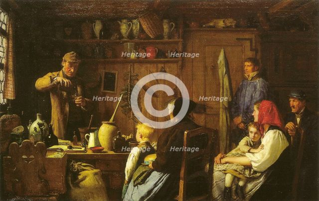 The Village Doctor, 1879. Creator: Albert Anker.