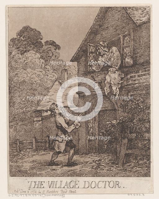 The Village Doctor, June 8, 1774., June 8, 1774. Creator: Thomas Rowlandson.