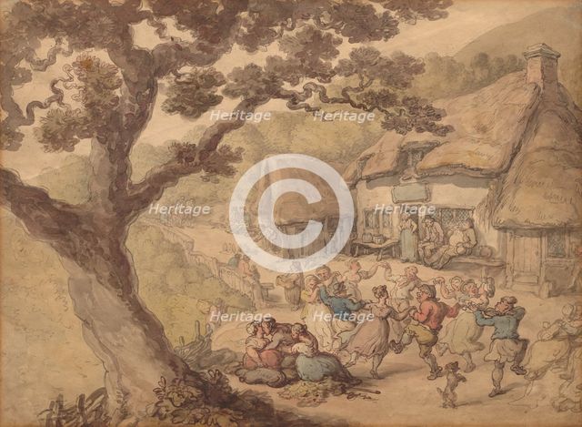 The Village Dance. Creator: Thomas Rowlandson (British, 1756-1827).