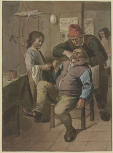 The village dentist, c1790-1834. Creator: Jean Pierre de Frey