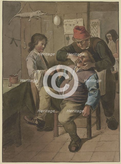 The village dentist, c1790-1834. Creator: Jean Pierre de Frey.
