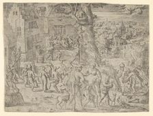 The Village Fair, 1549., 1549. Creator: Possibly by Peeter van der Borcht