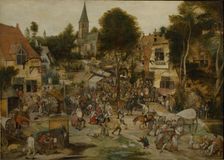 The Village Fair (Kermis), before 1565. Creator: Balten, Pieter (1525-1598)