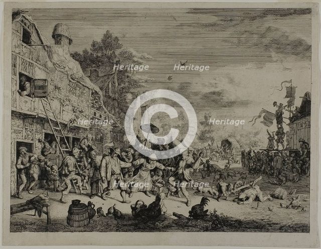 The Village Festival, 1685. Creator: Cornelis Dusart.