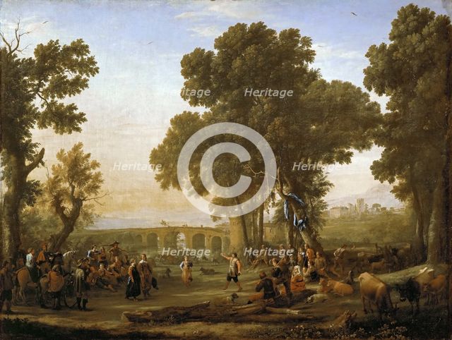 The Village Festival. Artist: Lorrain, Claude (1600-1682)