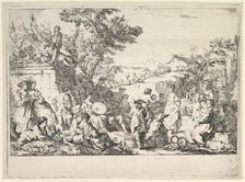 The Village Festival (Fête de village dans la campagne romaine), ca. 1735-40. Creator: Jean Baptiste Marie Pierre