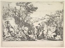 The Village Festival (Fête de village dans la campagne romaine), ca. 1735-40. Creator: Jean Baptiste Marie Pierre