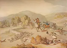 The Village Hunt c1800, (1922). Artist: Thomas Rowlandson