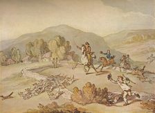 The Village Hunt c1800, (1922). Artist: Thomas Rowlandson