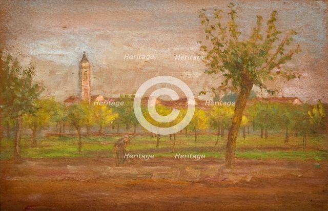 The Village of Cairate, Lombardy, 1877. Creator: Louisa Starr.
