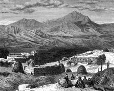 The village of Gharzen and the Mountains of Kurdistan, 19th century