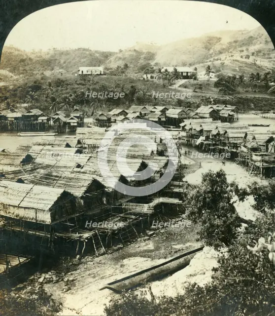 'The Village of Ela-Varia, British New Guinea', c1909.  Creator: George Rose.