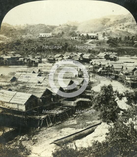 'The Village of Ela-Varia, British New Guinea', c1909.  Creator: George Rose.