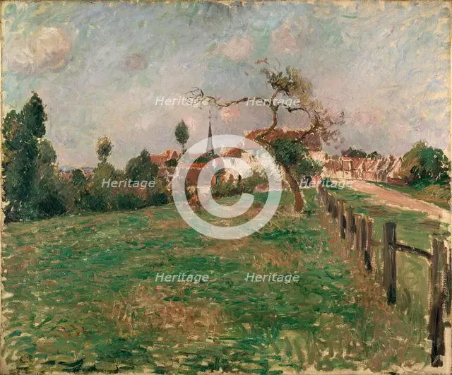 The Village of Eragny, 1885. Artist: Camille Pissarro.