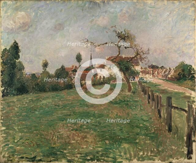 The Village of Eragny, 1885. Artist: Camille Pissarro.
