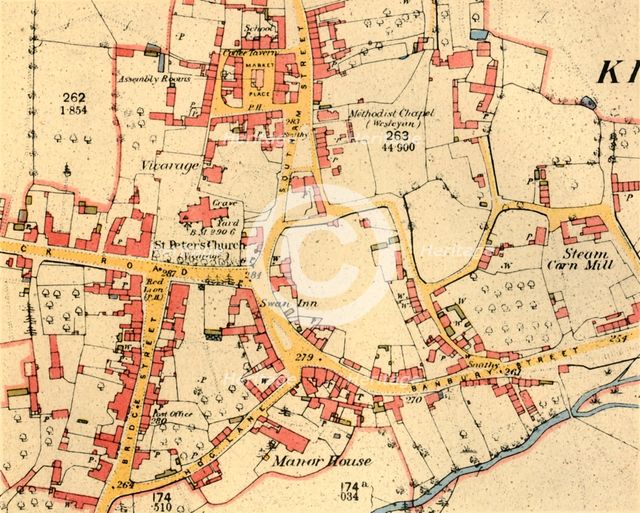 'The Village of Kineton, Warwickshire', 1885-1887, (1944).  Creator: Unknown.