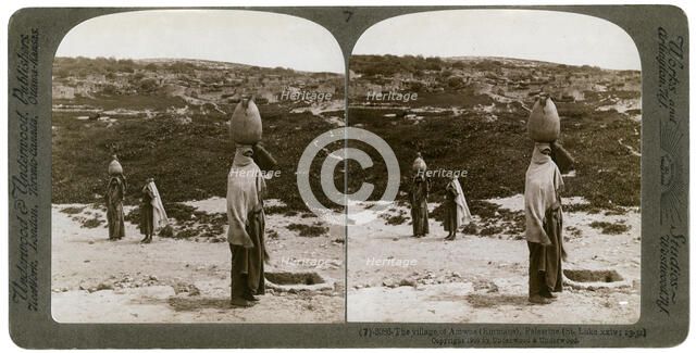 The village of Imwas (Emmaus), Palestine, 1900.Artist: Underwood & Underwood