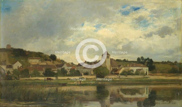 The Village of La Celle-sous-Moret. Creator: Eugène Antoine Samuel Lavieille.