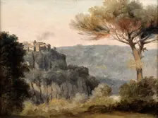 The village of Nemi late 18th/early 19th century. Artist: Pierre Henri de Valenciennes