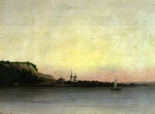 The Village of Samarovo at 2 Versts From the Steamer Pier. View to the East, 1880-1897. Creator: Pavel Mikhailovich Kosharov