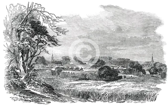 The Village of Schestedt, on the Road from Schleswig to Osterade, 1850. Creator: Unknown.