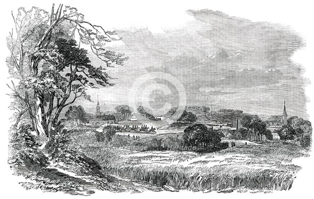 The Village of Schestedt, on the Road from Schleswig to Osterade, 1850. Creator: Unknown.