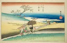 The Village of Yase (Yase no sato) from the series "Famous Places in Kyoto (Kyoto meisho..., c.1834. Creator: Ando Hiroshige