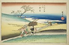 The Village of Yase (Yase no sato) from the series "Famous Places in Kyoto (Kyoto meisho..., c.1834. Creator: Ando Hiroshige