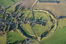 The village, Neolithic henge and stone circle, Avebury, Wiltshire, 2023. Creator: Damian Grady