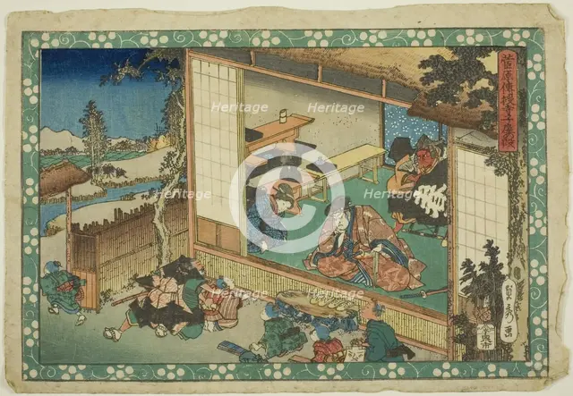 The Village School Scene (Terakoya), from the series "Sugawara's Secrets..., c.1830/44. Creator: Sadahide Utagawa.
