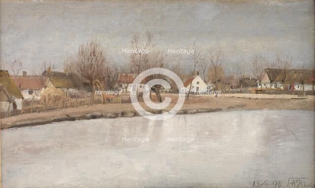 The Village Pond at Ring, Zealand, 1890. Creator: Laurits Andersen Ring.